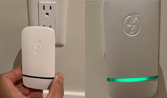 EcoWatt plugged into a wall